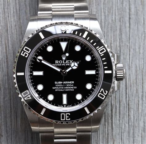 rolex submariner no date on wrist|rolex submariner no date discontinued.